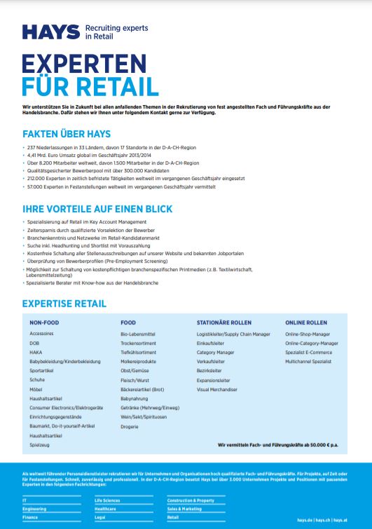 Retail Factsheet Retail Factsheet